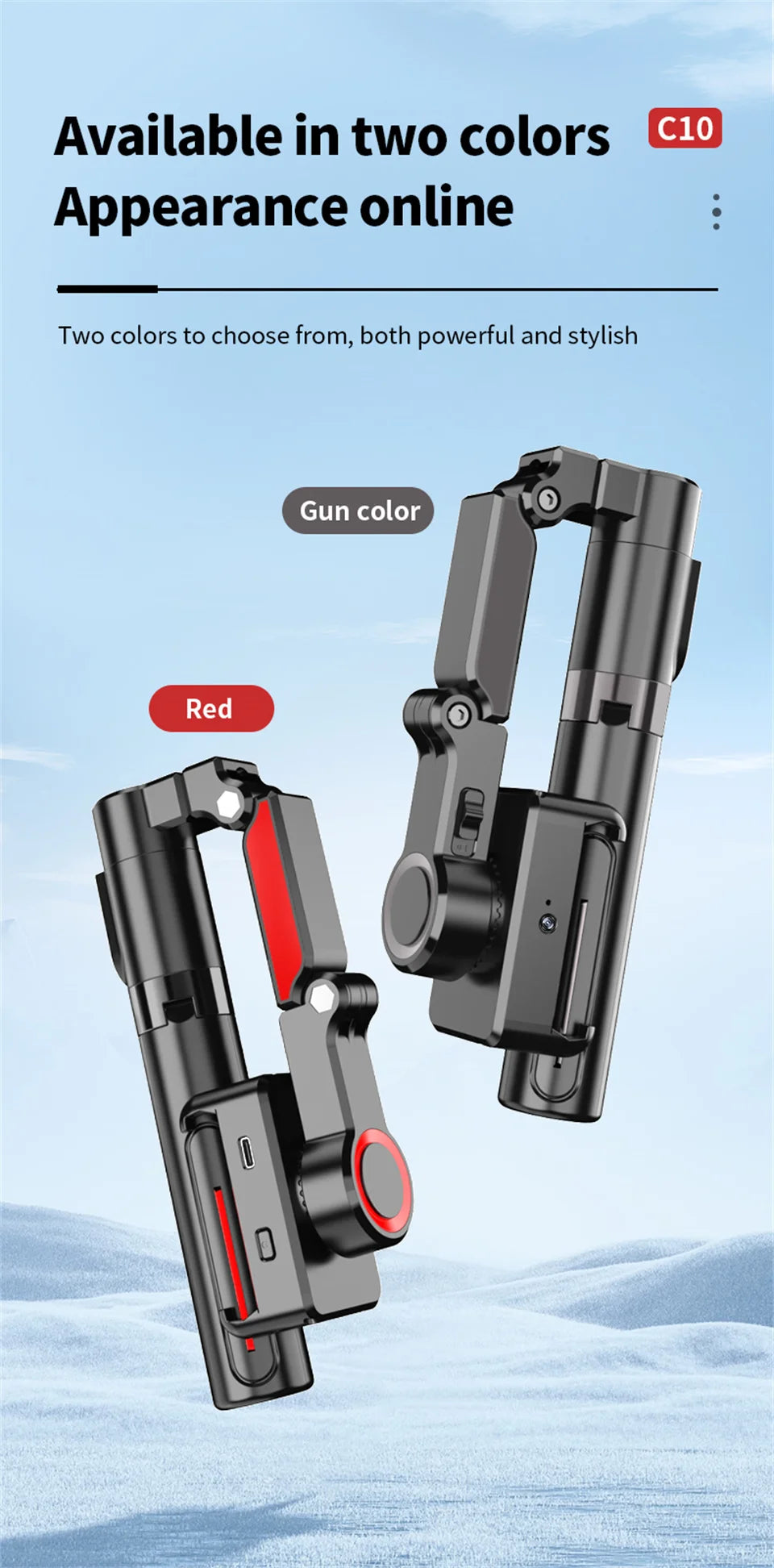 AI face tracking Stabilizer 360 Auto Rotation Follow Gimbal Remote Selfie stick tripod for iPhone Android phone holder