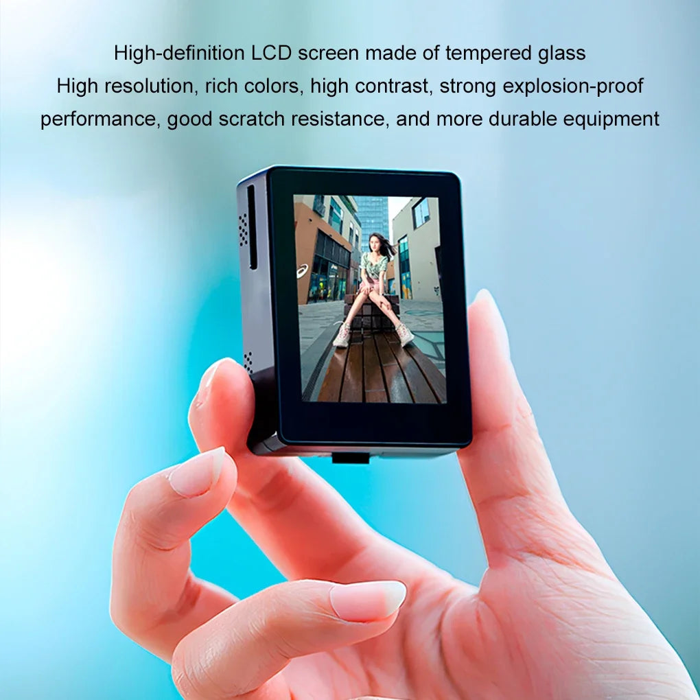Mini Portable Smartphone Selfie Screen Display Projector Screen Live Shooting Artifact Mobile Phone Same Screen Remote Control