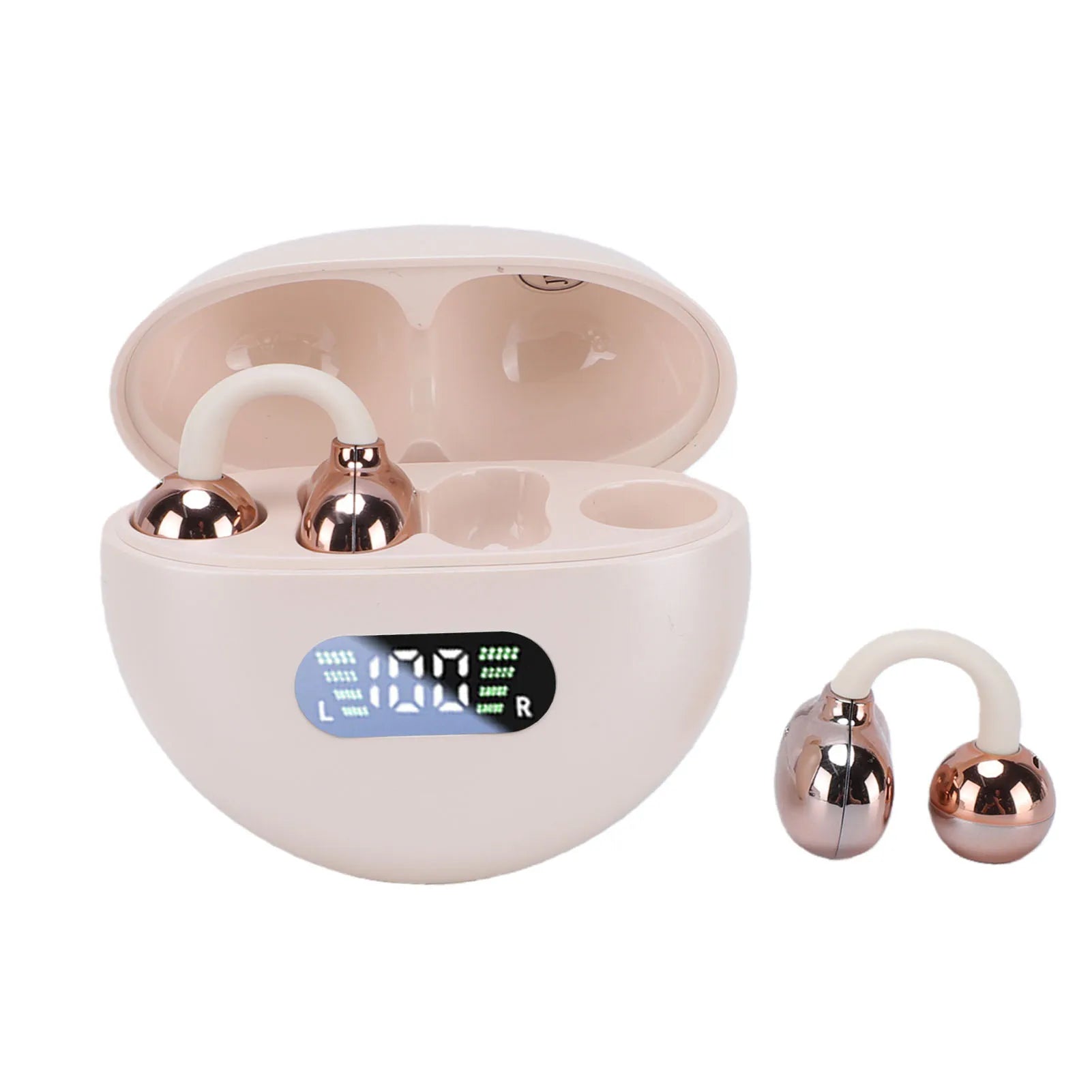 AI Smart Translation Earbuds Wireless Bluetooth Earbuds Noise Canceling Multi Functional Support 74 Languages 70 Accents w/ App