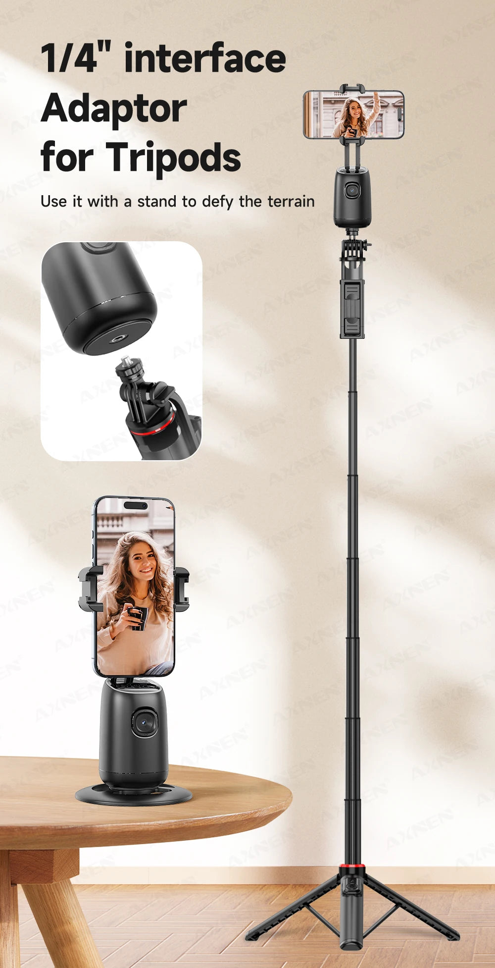 360°Rotating P05 AI Face Tracking Desktop Gimbal Stabilizer Intelligent Follow Shoot Gesture Control Cellphone Holder for iPhone