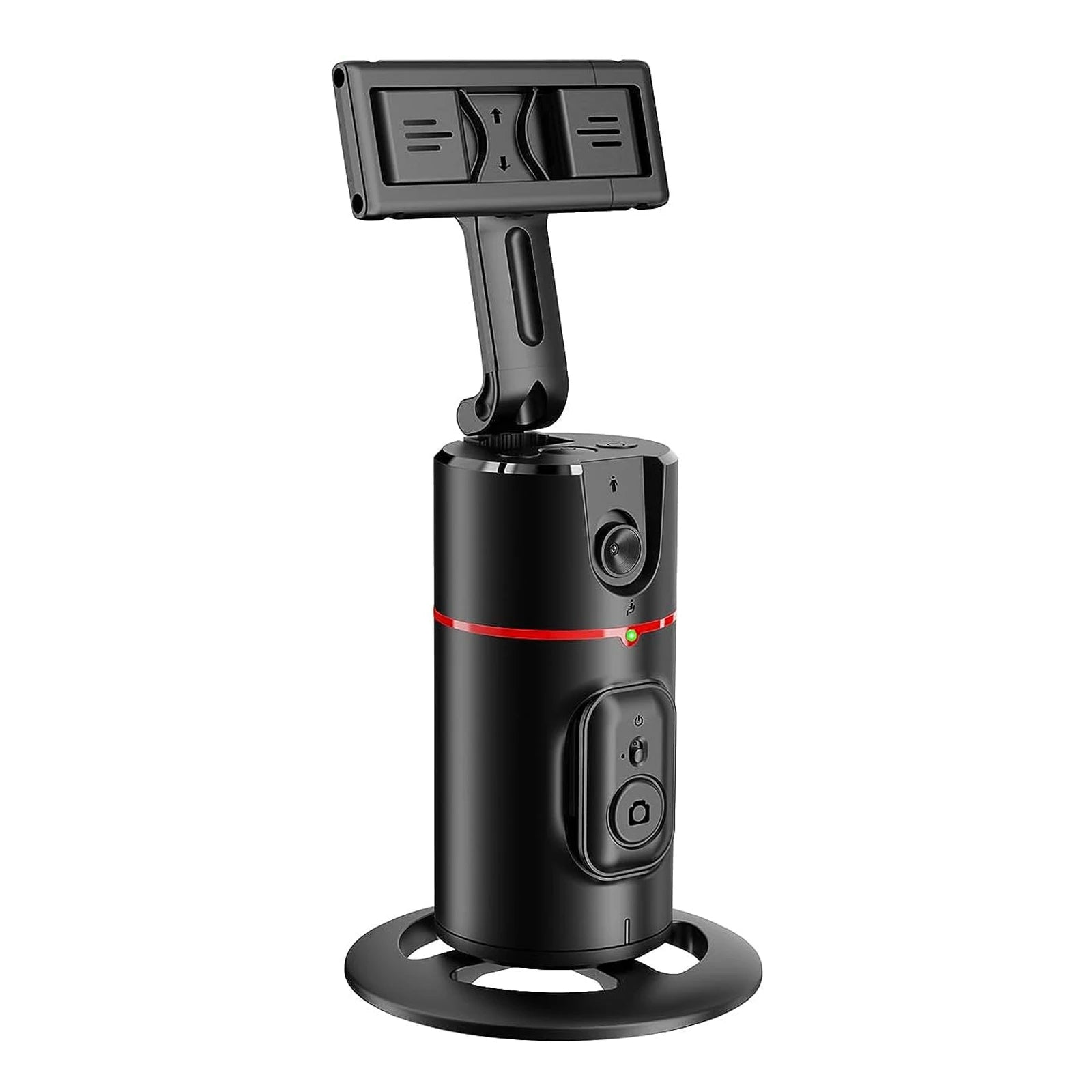 Auto Face Tracking Tripod 360°Rotation,No App, Gesture Recognition Phone Camera Mount Smart Shooting Phone Holder for Live Video