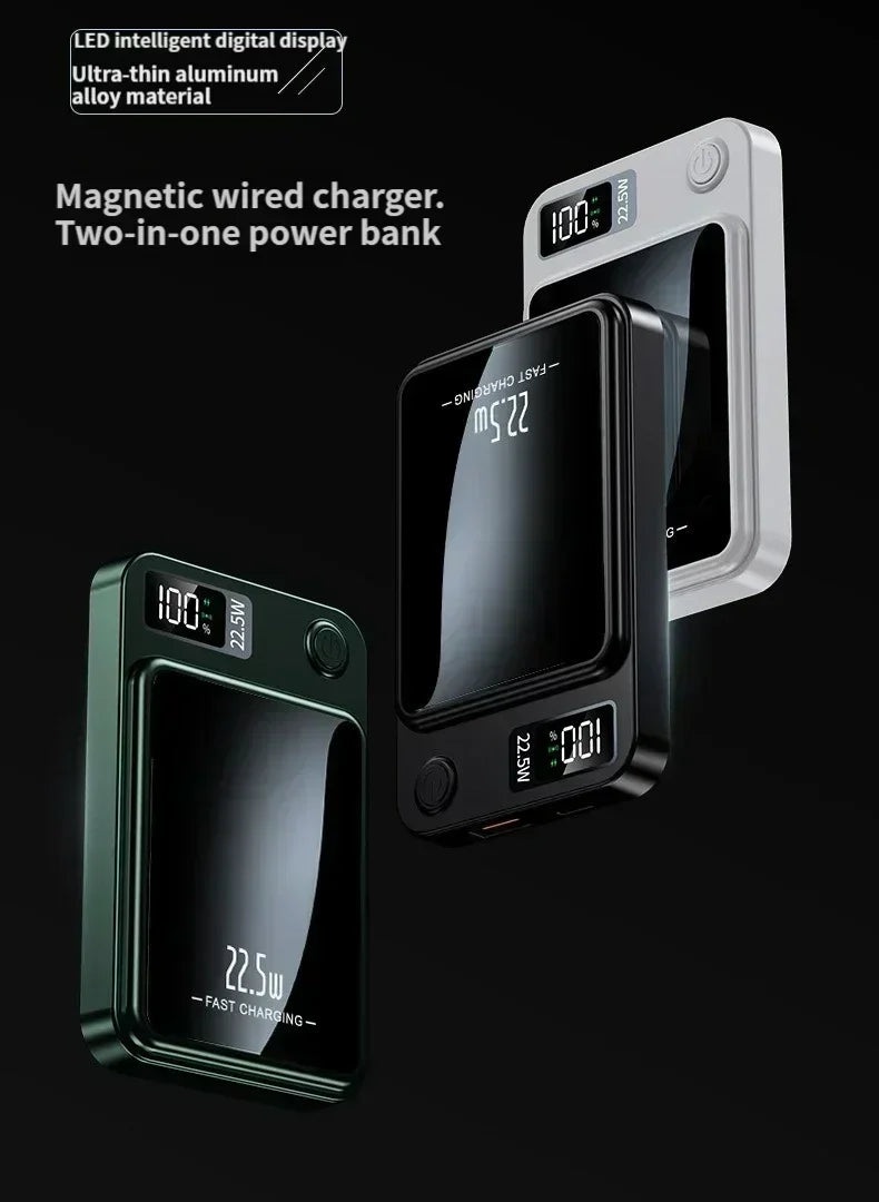 Magnetic Power Bank 50000mAh Large Capacity Wireless Fast Charging Suitable for iPhone Xiaomi Huawei universal mobile Power Bank