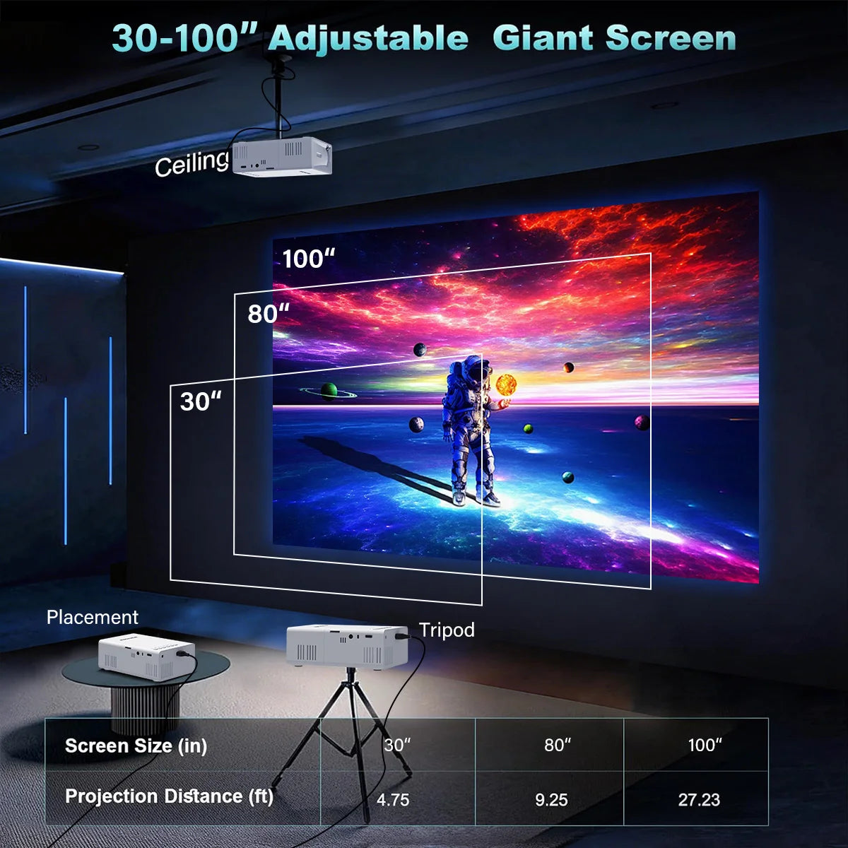 Mini Projector USB Connected for Home Cinema Family Gatherings Casual Entertainment Compact Portable Projector