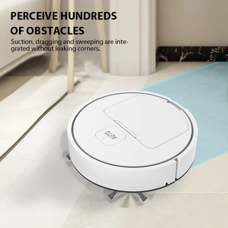 New Wireless Smart Robot Vacuum Cleaner, Multifunctional for Super Quiet Vacuuming Mopping and Humidifying Home Use
