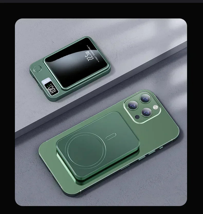 Magnetic Power Bank 50000mAh Large Capacity Wireless Fast Charging Suitable for iPhone Xiaomi Huawei universal mobile Power Bank