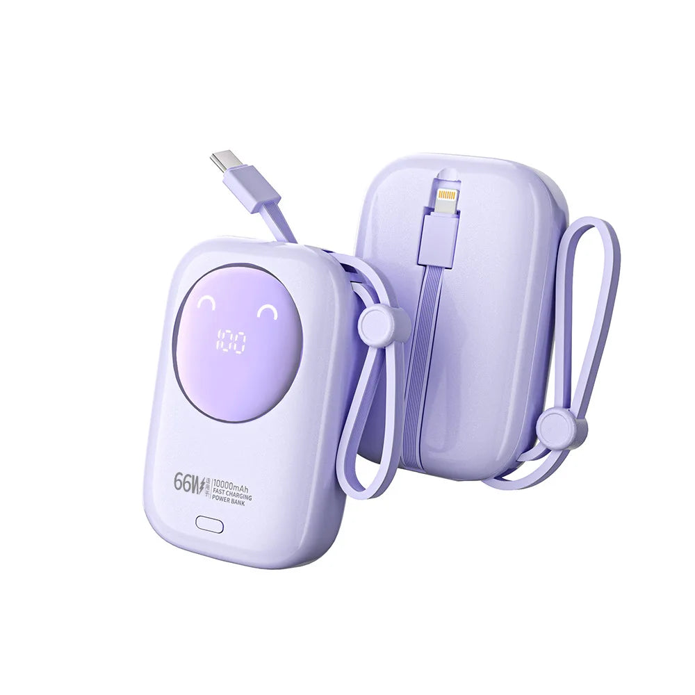 2025 New CCC Certified Power Bank – 22.5W Super Fast Charging with Built-in Cables 20000mAh Charger Customizable R37C