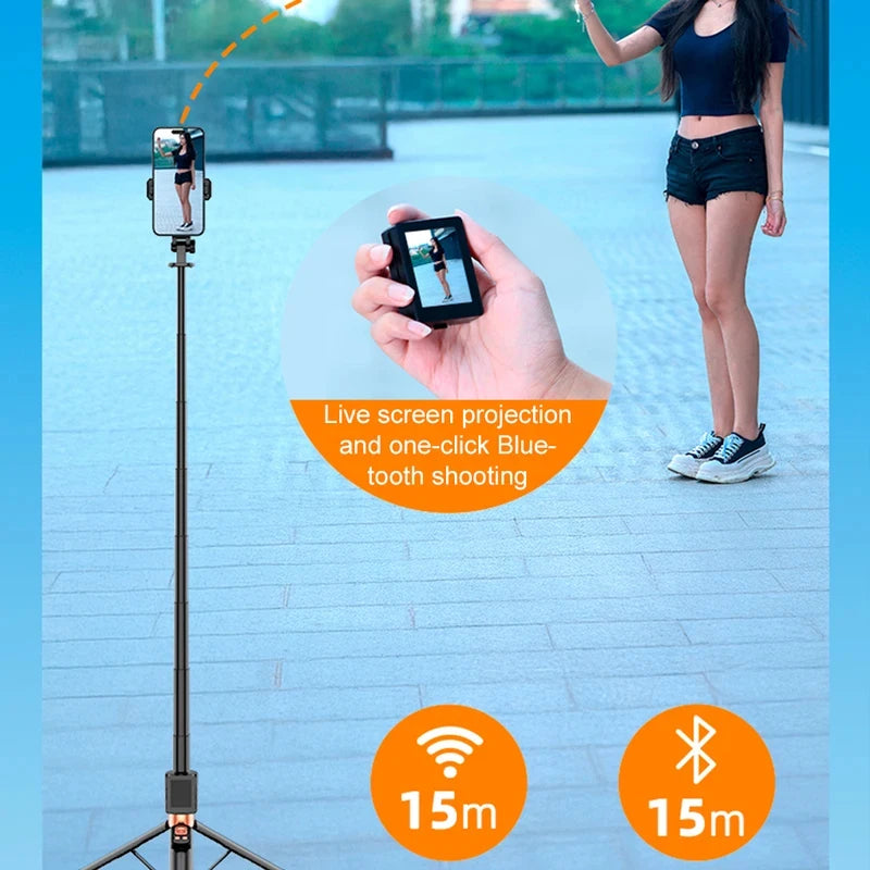 Mini Portable Smartphone Selfie Screen Display Projector Screen Live Shooting Artifact Mobile Phone Same Screen Remote Control