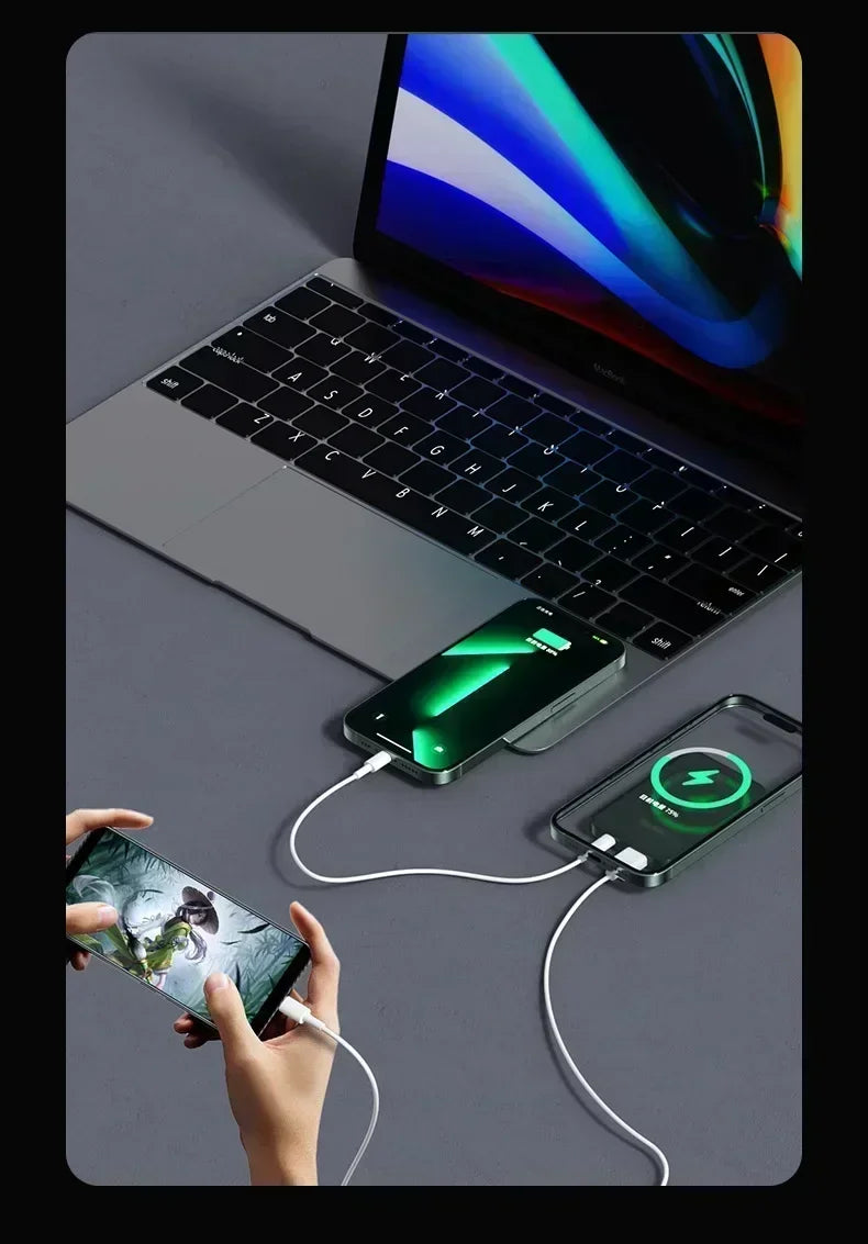 Magnetic Power Bank 50000mAh Large Capacity Wireless Fast Charging Suitable for iPhone Xiaomi Huawei universal mobile Power Bank