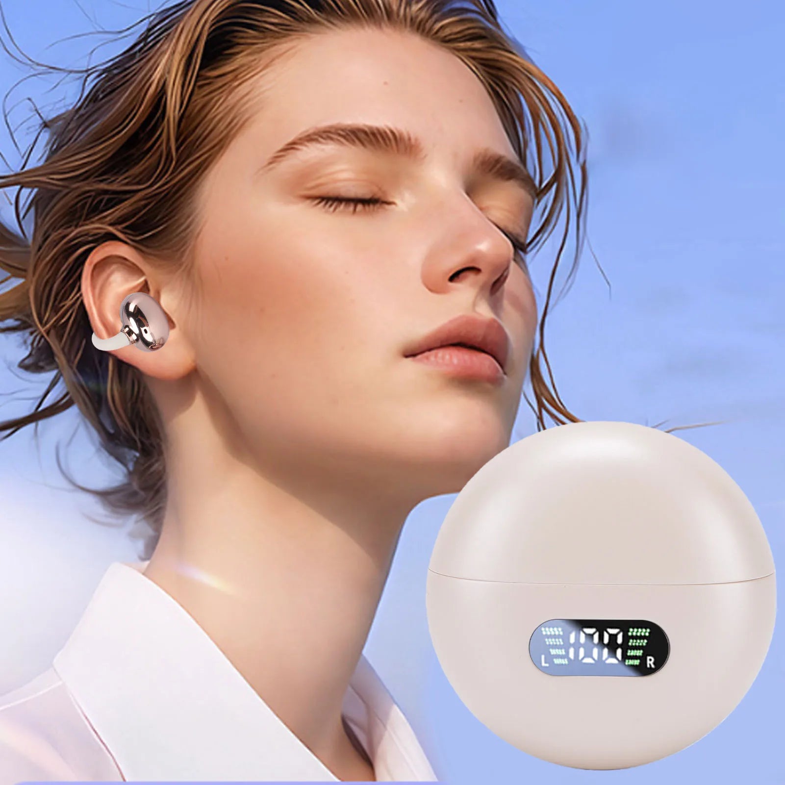AI Smart Translation Earbuds Wireless Bluetooth Earbuds Noise Canceling Multi Functional Support 74 Languages 70 Accents w/ App