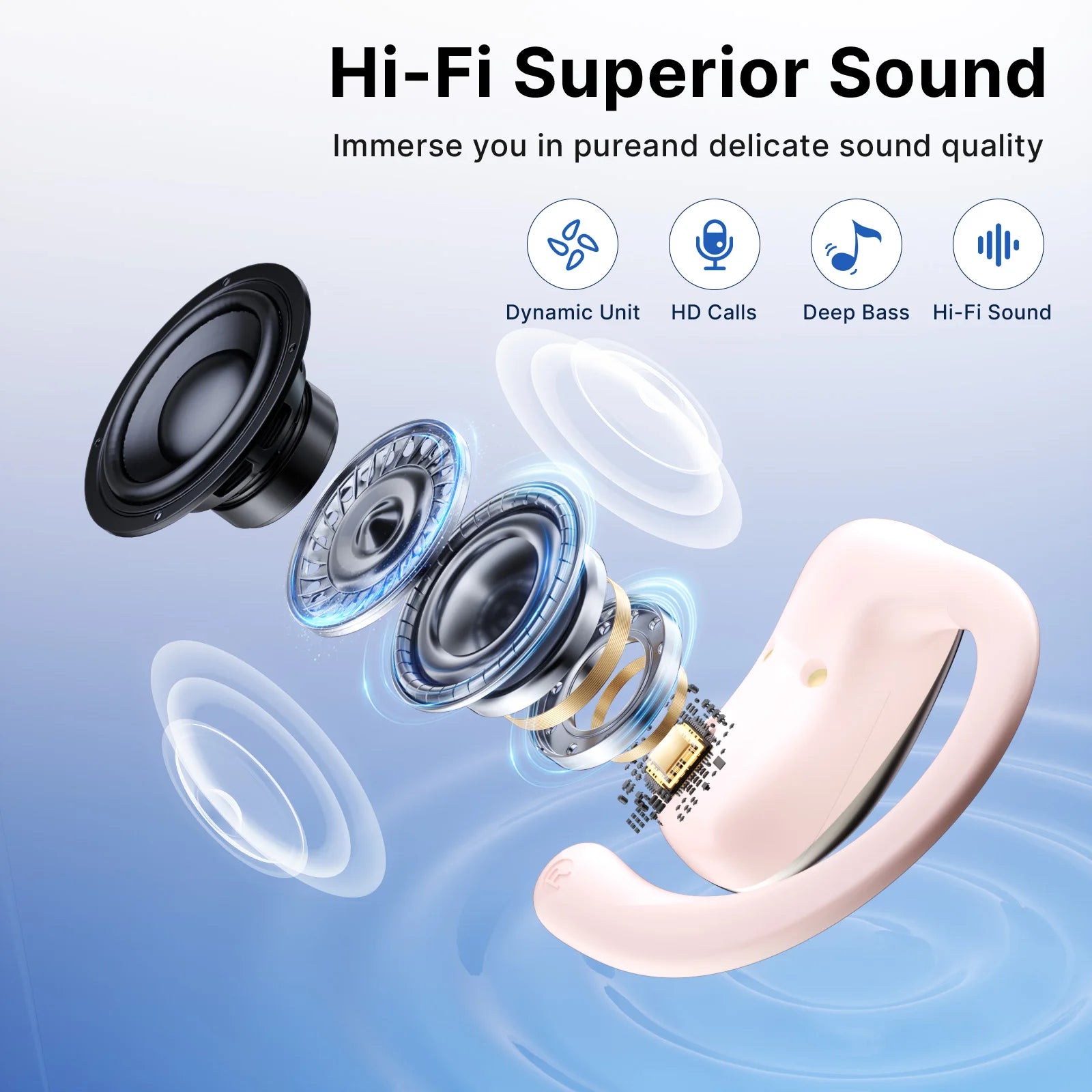 AI Smart Translation Headphones Sports Bluetooth Wireless Headset 114 Languages Real Time Translator Earbuds Free Lifetime APP