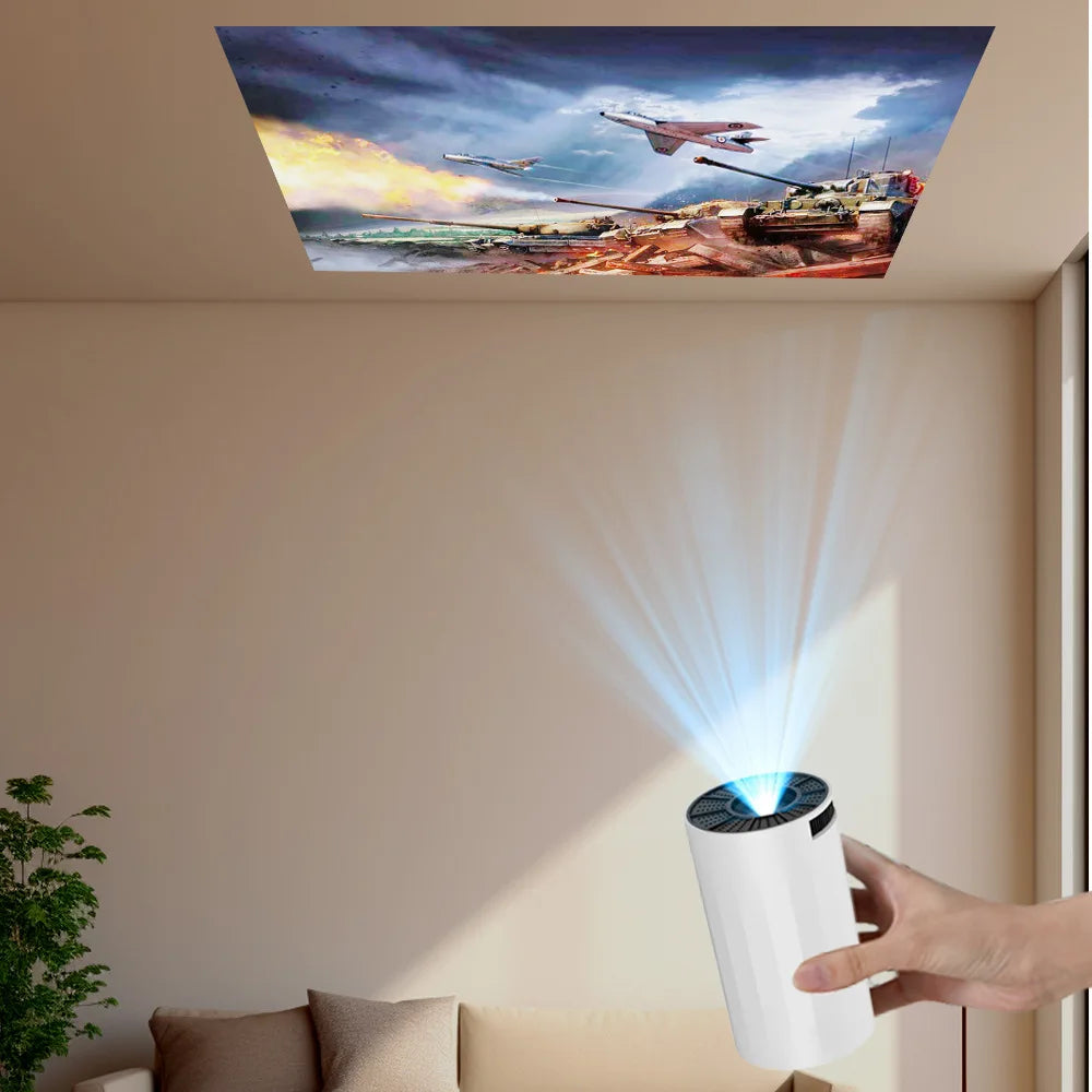 Ultra HD Projector Portable Mini Projector Androidd LCD Portable Projector Home Cross-border Intelligent Small HD Low Noise