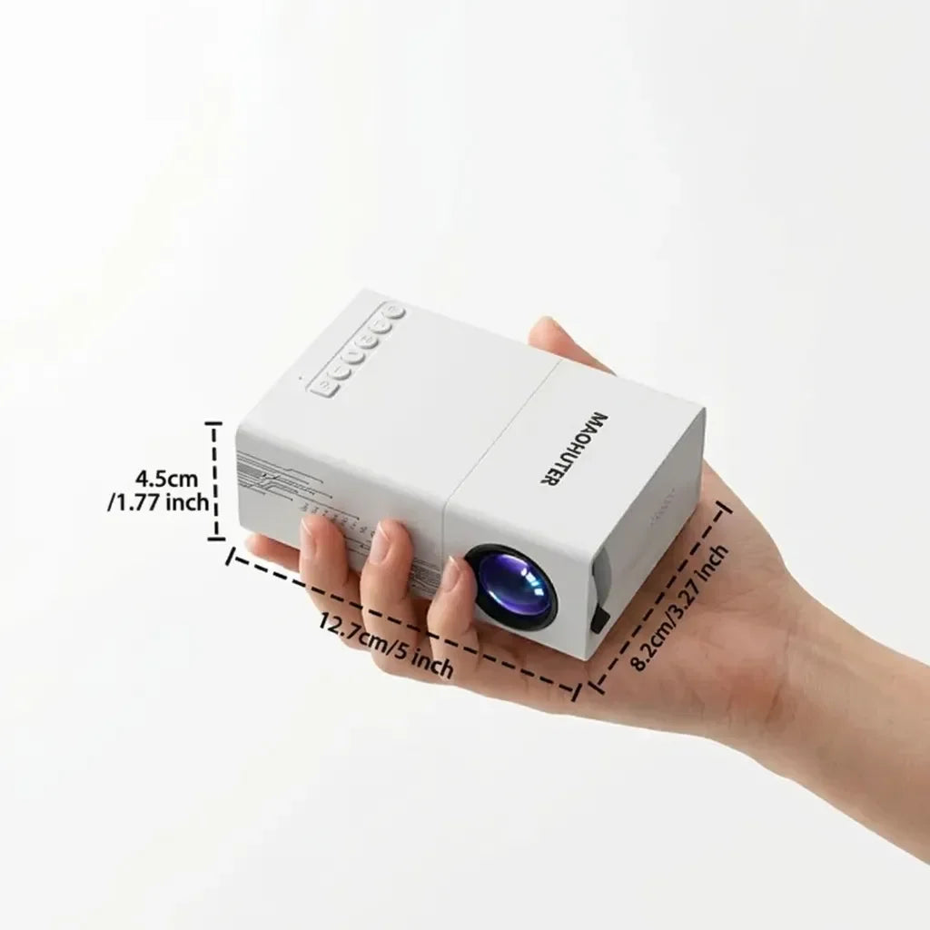 Mini Projector USB Connected for Home Cinema Family Gatherings Casual Entertainment Compact Portable Projector