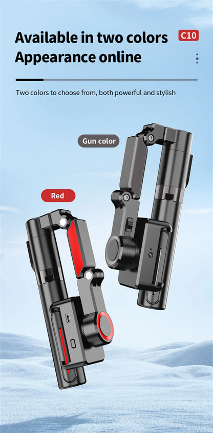 AI face tracking Stabilizer 360 Auto Rotation Follow Gimbal Remote Selfie stick tripod for iPhone Android phone holder