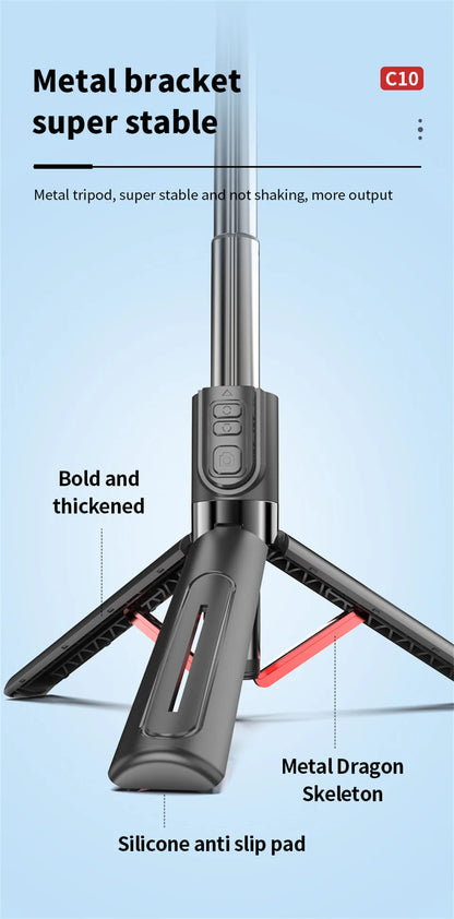 AI face tracking Stabilizer 360 Auto Rotation Follow Gimbal Remote Selfie stick tripod for iPhone Android phone holder