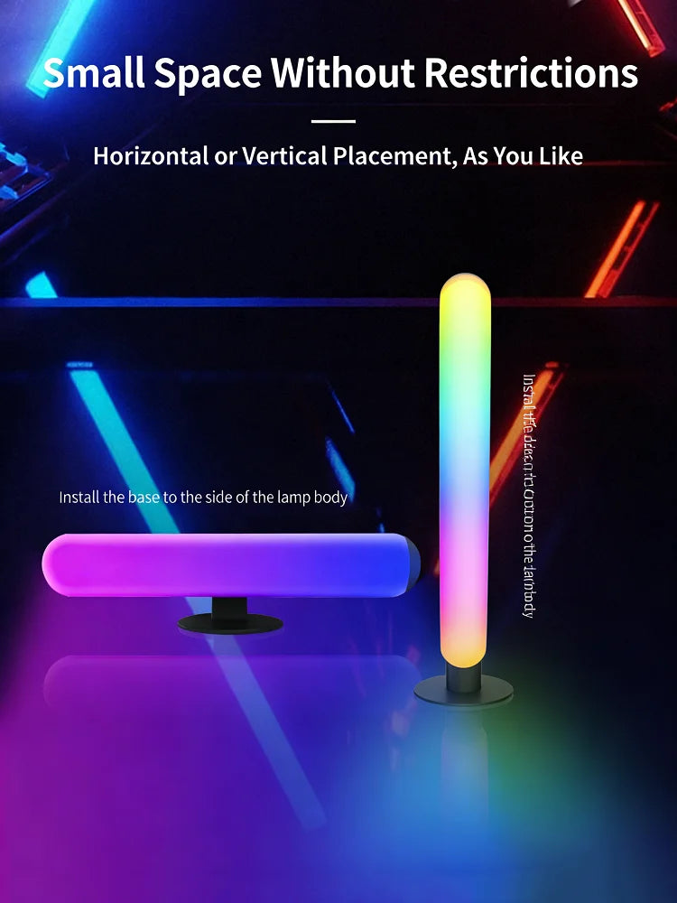 Smart Led Strip Lights With Remote Control With-remote Rgb Light Bar Lamp Sync With-music Atmosphere Decoration Desktop For-room