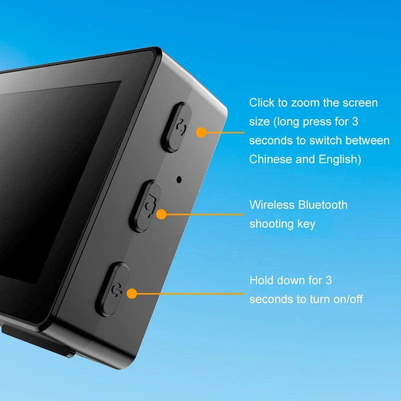 Mini Portable Smartphone Selfie Screen Display Projector  Screen Live Shooting Artifact Mobile Phone Same Screen Remote Control