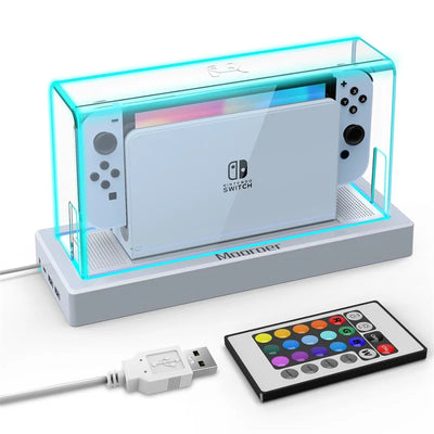 Protect your Nintendo Switch while adding a vibrant touch with the 16 LED Color Lights Dust Cover. 