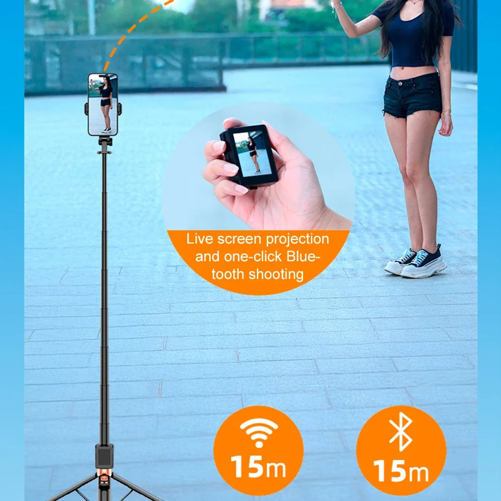 Mini Portable Smartphone Selfie Screen Display Projector  Screen Live Shooting Artifact Mobile Phone Same Screen Remote Control