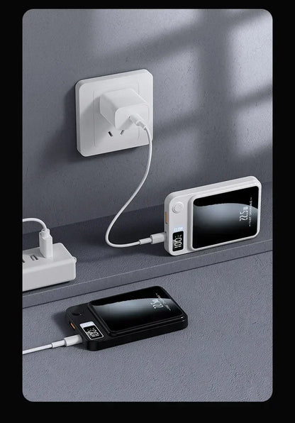 Magnetic Power Bank 50000mAh Large Capacity Wireless Fast Charging Suitable for iPhone Xiaomi Huawei universal mobile Power Bank