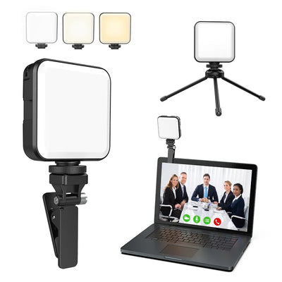 Transform your virtual meetings and online presentations with the FL02 Mini Video Conference Fill Light Camera