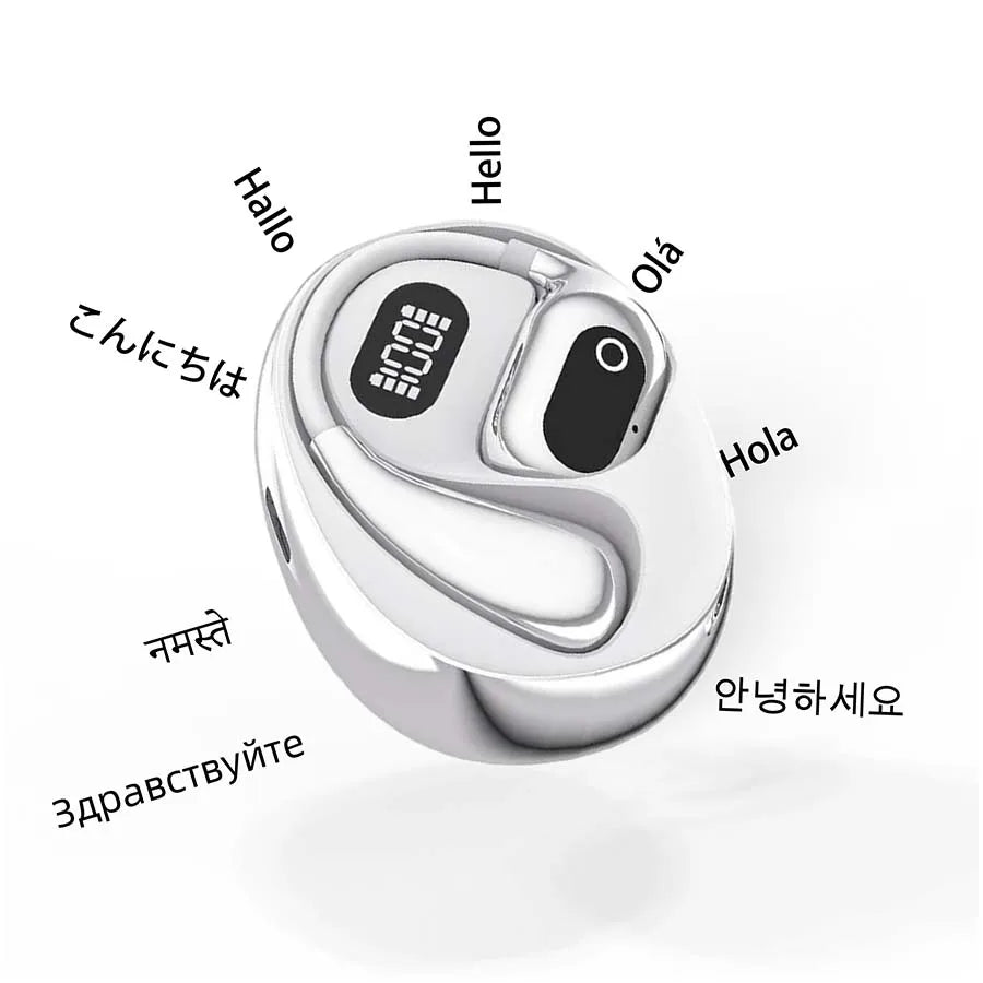 AI Translator Earbuds, Bluetooth Earphones, Languages Translation for Travel/Business/Learning, Real-Time 2-Way, iOS/Android