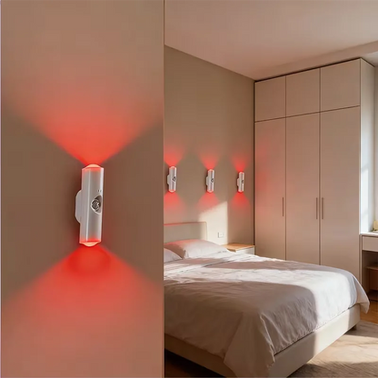 Wall-Mounted Smart LED light bar with Motion Sensor, Dimmable USB- Lighting Suitable forle for Stairs, Hallway, Bedroom