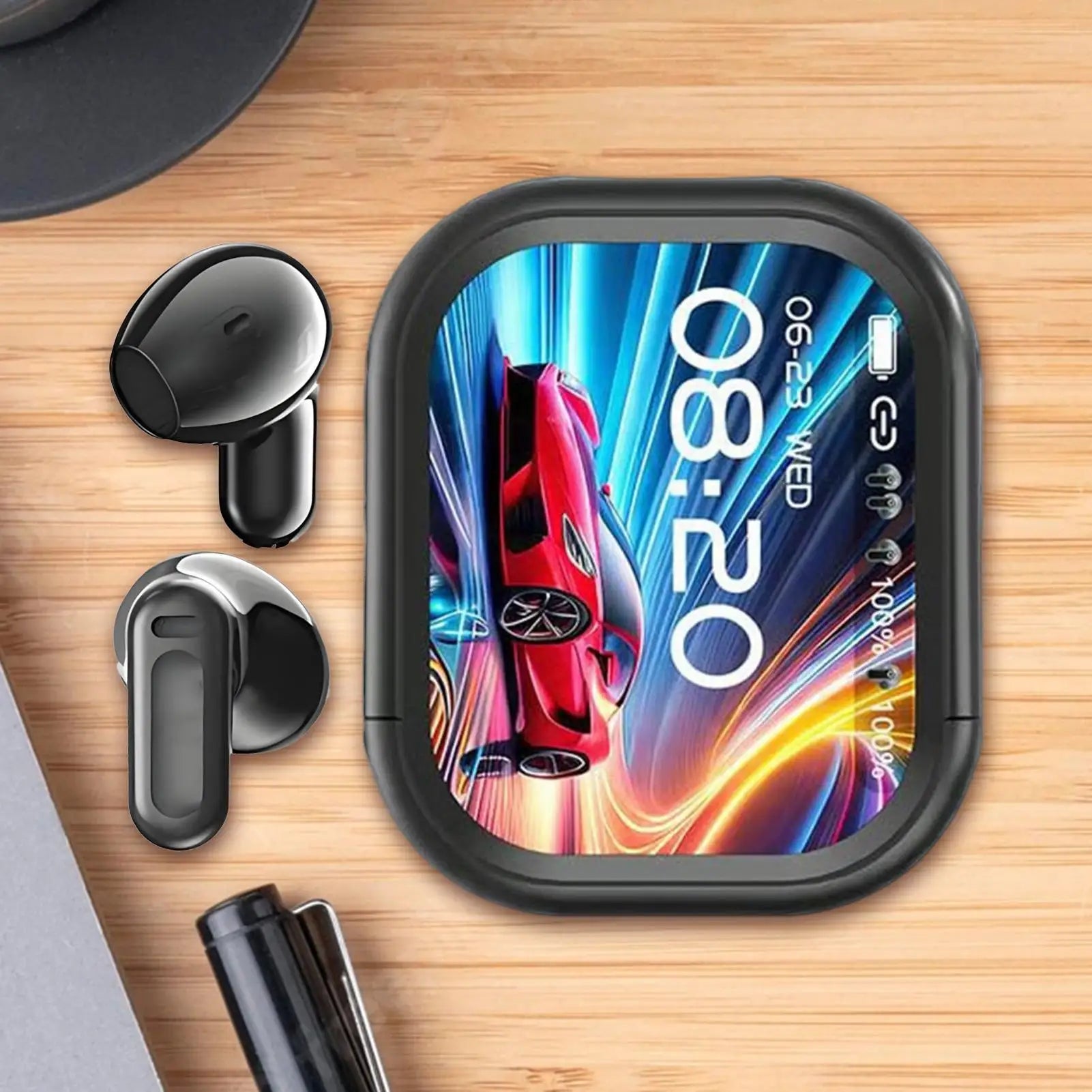 Ai Translation Earbuds Real Time Translating Earbuds Ai Translator Touchscreen Wireless Headphones Noise Canceling for Travel