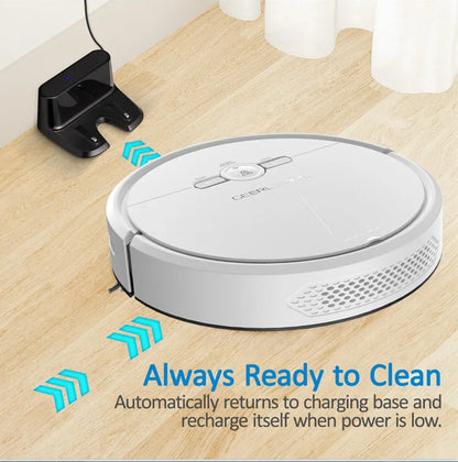 Robot Vacuum Cleaner With 2000Pa Cyclone Suction APP/Voice/Remote Control Automatic Self-Charging Robotic Vacuum Cleaner