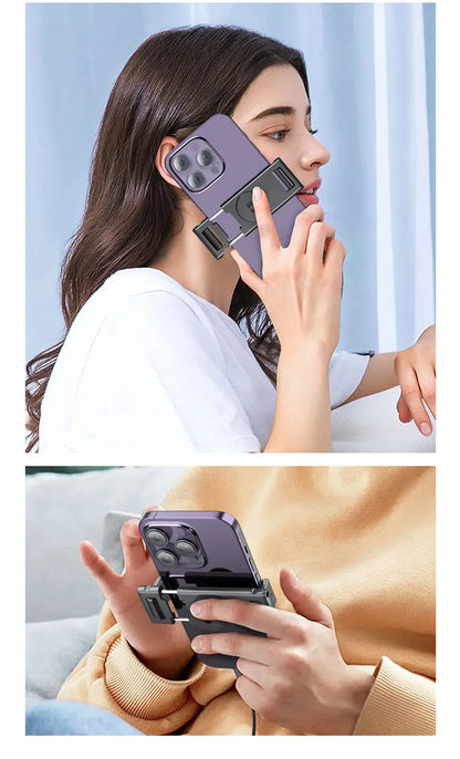 Auto Face Tracking Tripod 360°Rotation,No App, Gesture Recognition Phone Camera Mount Smart Shooting Phone Holder for Live Video