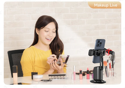 360°Rotating P05 AI Face Tracking Desktop Gimbal Stabilizer Intelligent Follow Shoot Gesture Control Cellphone Holder for iPhone