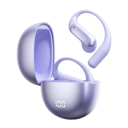 AI Translation Earbuds, Bluetooth 5.3 Wireless Earphones with Real Time Translation, Sport Ear Hook Headphones with Hi-Res Audio