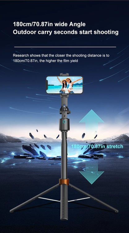 AI Face Tracking Tripod Intelligent Smart Selfie Stick Foldable Phone Holder Stabilizer Bluetooth Remote for iphone Android