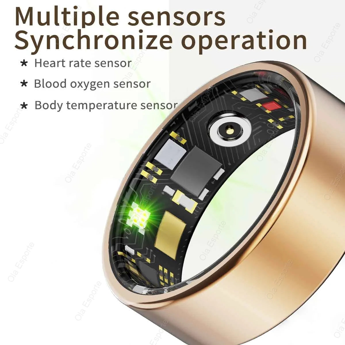 2026 New Smart Ring Men Women, Heart Rate Blood Oxygen and Sleep Monitor Smartring IP68 &amp; 5ATM Waterproof, Multi-sport Mode Ring