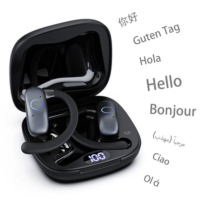 AI Smart Translation Headphones Sports Bluetooth Wireless Headset 114 Languages Real Time Translator Earbuds Free Lifetime APP