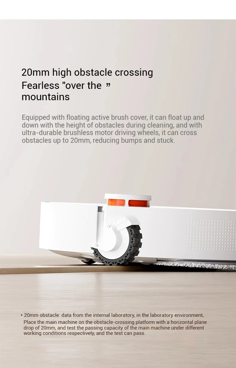【Xiaomi】 Robot Vacuum H40, 10,000 Pa powerful Aspiration, ultra-accurate cleaning with navigation LDS, 2-en1: Vacuum and wash
