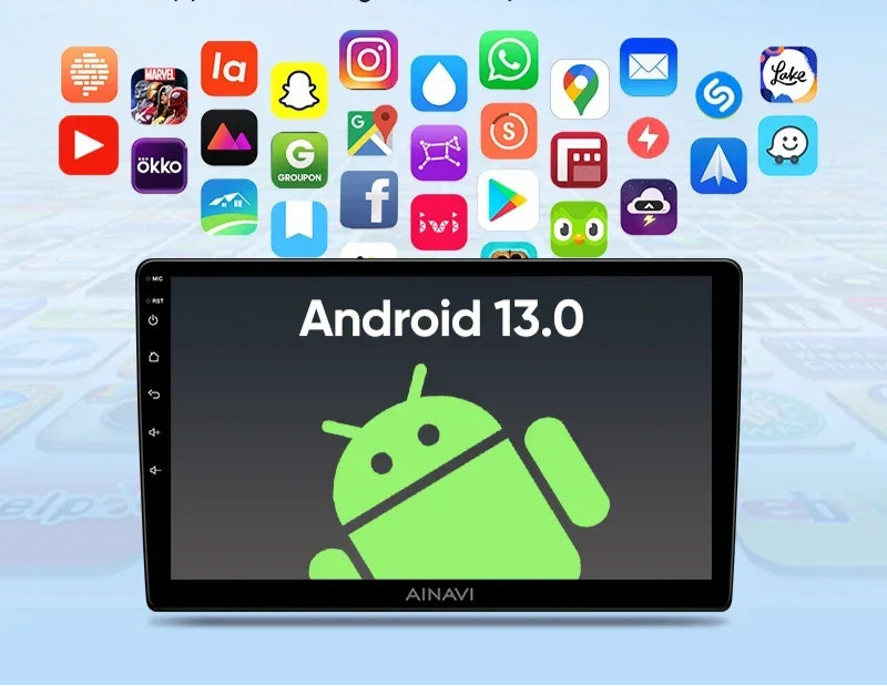 ainavi multimedia player android auto car radio android