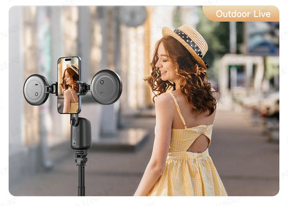 360°Rotating P05 AI Face Tracking Desktop Gimbal Stabilizer Intelligent Follow Shoot Gesture Control Cellphone Holder for iPhone