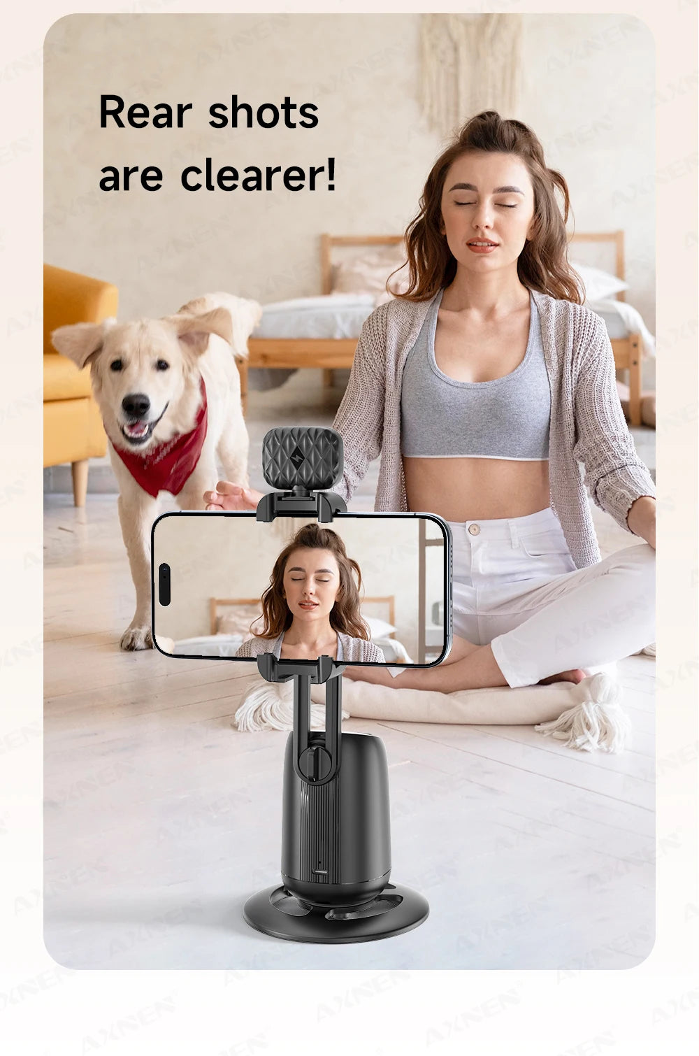 360°Rotating P05 AI Face Tracking Desktop Gimbal Stabilizer Intelligent Follow Shoot Gesture Control Cellphone Holder for iPhone
