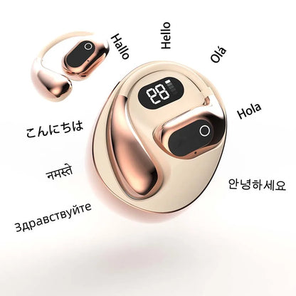 AI Translator Earbuds, Bluetooth Earphones, Languages Translation for Travel/Business/Learning, Real-Time 2-Way, iOS/Android