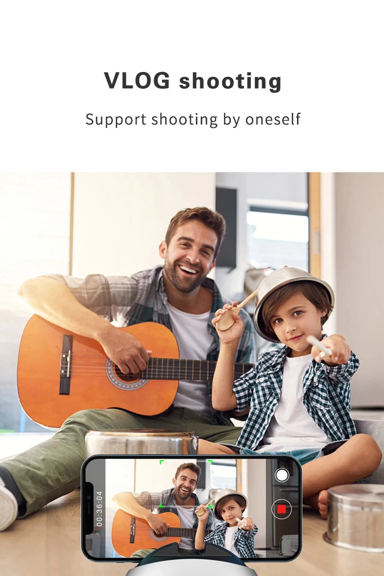 Automatic tracking phone holder, automatic face tracking tripod, multifunctional intelligent 360 ° rotating face tracking holder