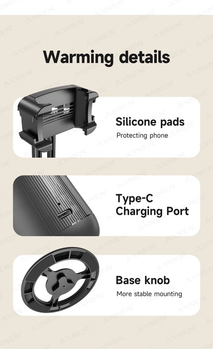 360°Rotating P05 AI Face Tracking Desktop Gimbal Stabilizer Intelligent Follow Shoot Gesture Control Cellphone Holder for iPhone