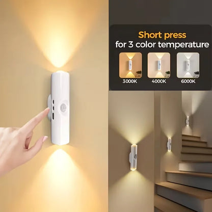 Wall-Mounted Smart LED light bar with Motion Sensor, Dimmable USB- Lighting Suitable forle for Stairs, Hallway, Bedroom