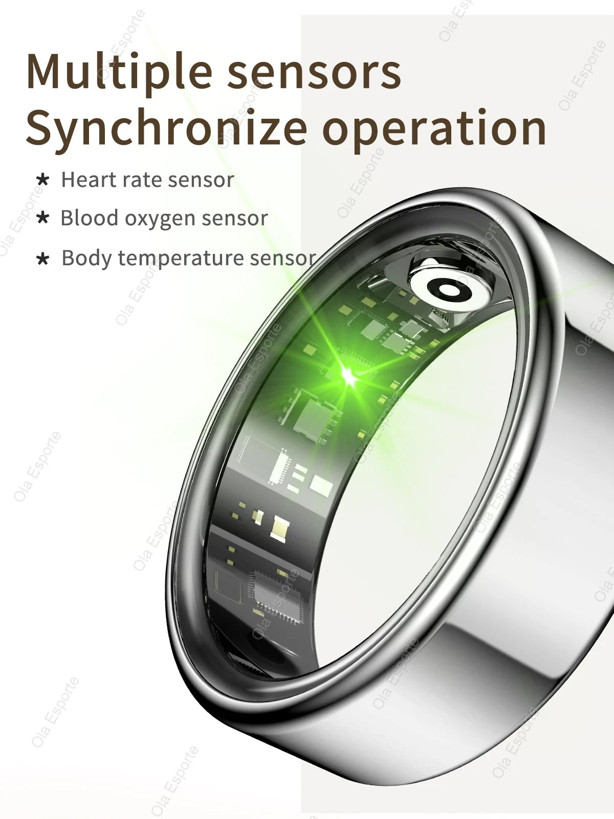 2026 New Smart Ring Men Women, Heart Rate Blood Oxygen and Sleep Monitor Smartring IP68 &amp; 5ATM Waterproof, Multi-sport Mode Ring