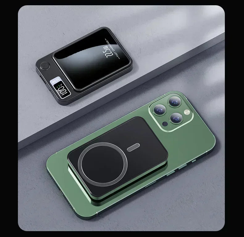 Magnetic Power Bank 50000mAh Large Capacity Wireless Fast Charging Suitable for iPhone Xiaomi Huawei universal mobile Power Bank
