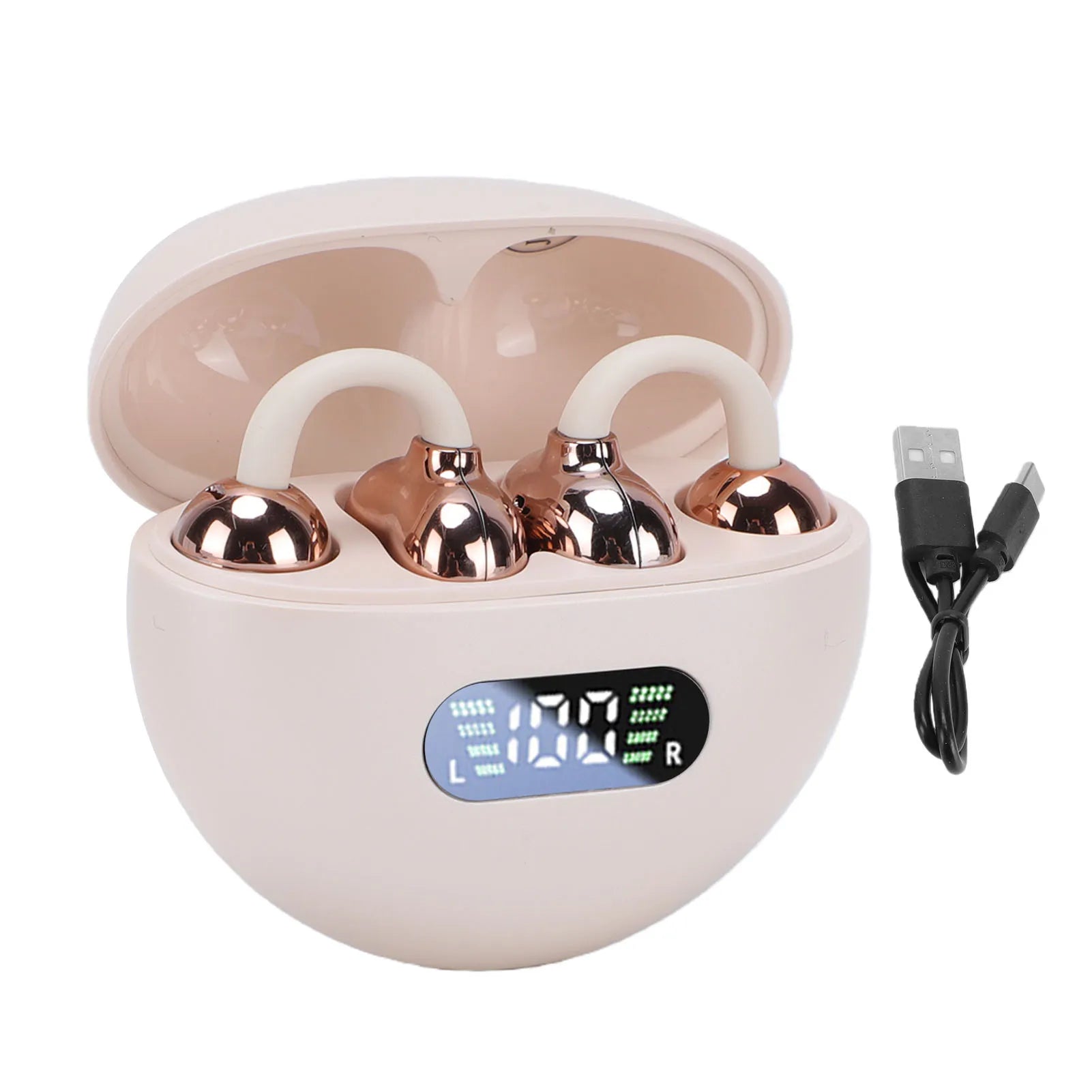 AI Smart Translation Earbuds Wireless Bluetooth Earbuds Noise Canceling Multi Functional Support 74 Languages 70 Accents w/ App