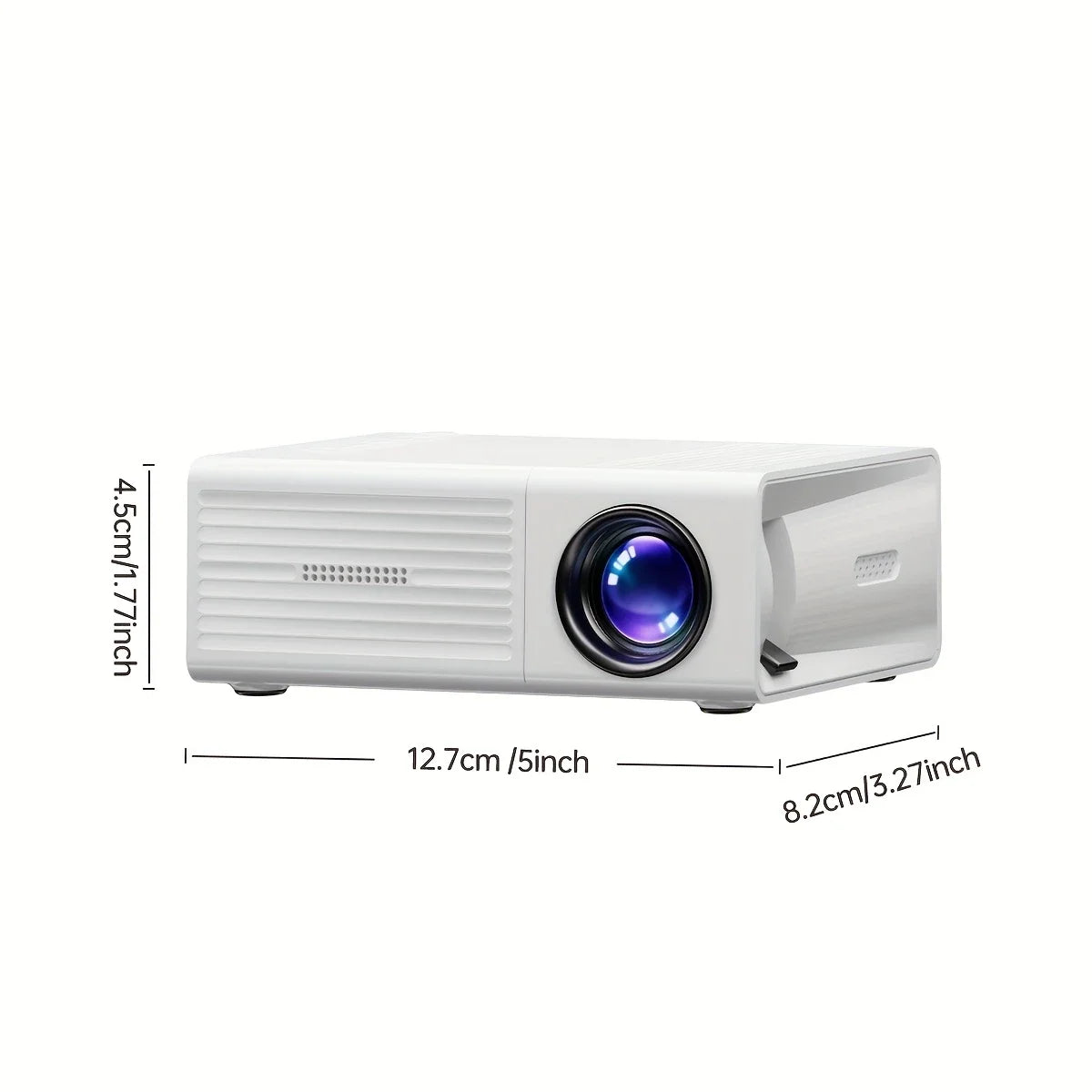 Portable Mini Projector 320x240P HD (Support 1080P Input), 20 ANSI Lumens, Manual Focus, HDMI USB AVome Family Theater Projector