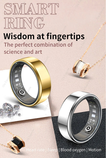2026 New Smart Ring Men Women, Heart Rate Blood Oxygen and Sleep Monitor Smartring IP68 &amp; 5ATM Waterproof, Multi-sport Mode Ring