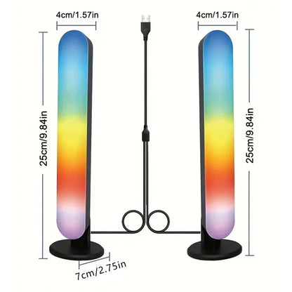 Smart Led Strip Lights With Remote Control With-remote Rgb Light Bar Lamp Sync With-music Atmosphere Decoration Desktop For-room