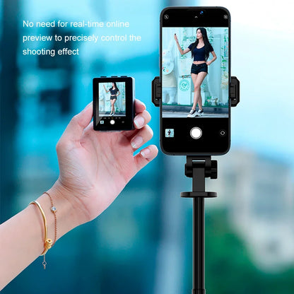 Mini Portable Smartphone Selfie Screen Display Projector  Screen Live Shooting Artifact Mobile Phone Same Screen Remote Control