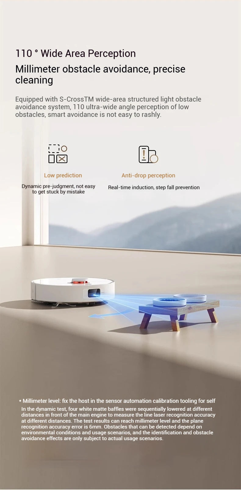 【Xiaomi】 Robot Vacuum H40, 10,000 Pa powerful Aspiration, ultra-accurate cleaning with navigation LDS, 2-en1: Vacuum and wash